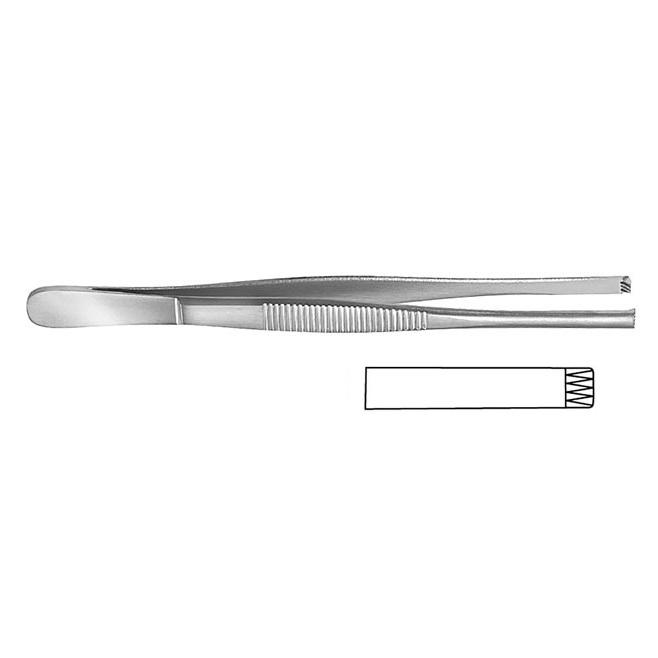 STANDARD Пінцет хірургічний; прямий; 4X5 зубчики; 13,0см. Tontarra Medizintechnik GmbH